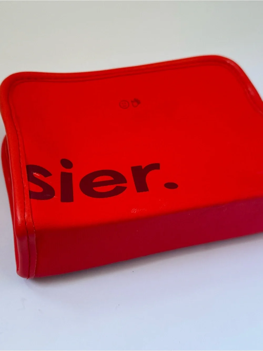 Glossier Atlanta Exclusive Mini Red Beauty Makeup Bag